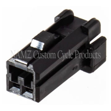 Picture of NAMZ AMP 040 Series 2-Position Female Wire Plug Housing Connector HD 72912-01BK