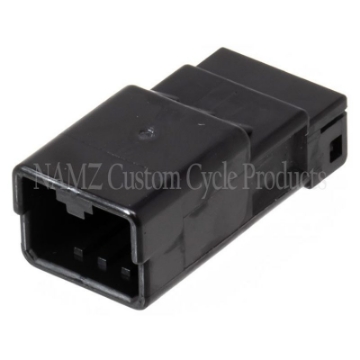 Picture of NAMZ AMP 040 Series 4-Position Male Wire Cap Housing Connector HD 72904-01BK