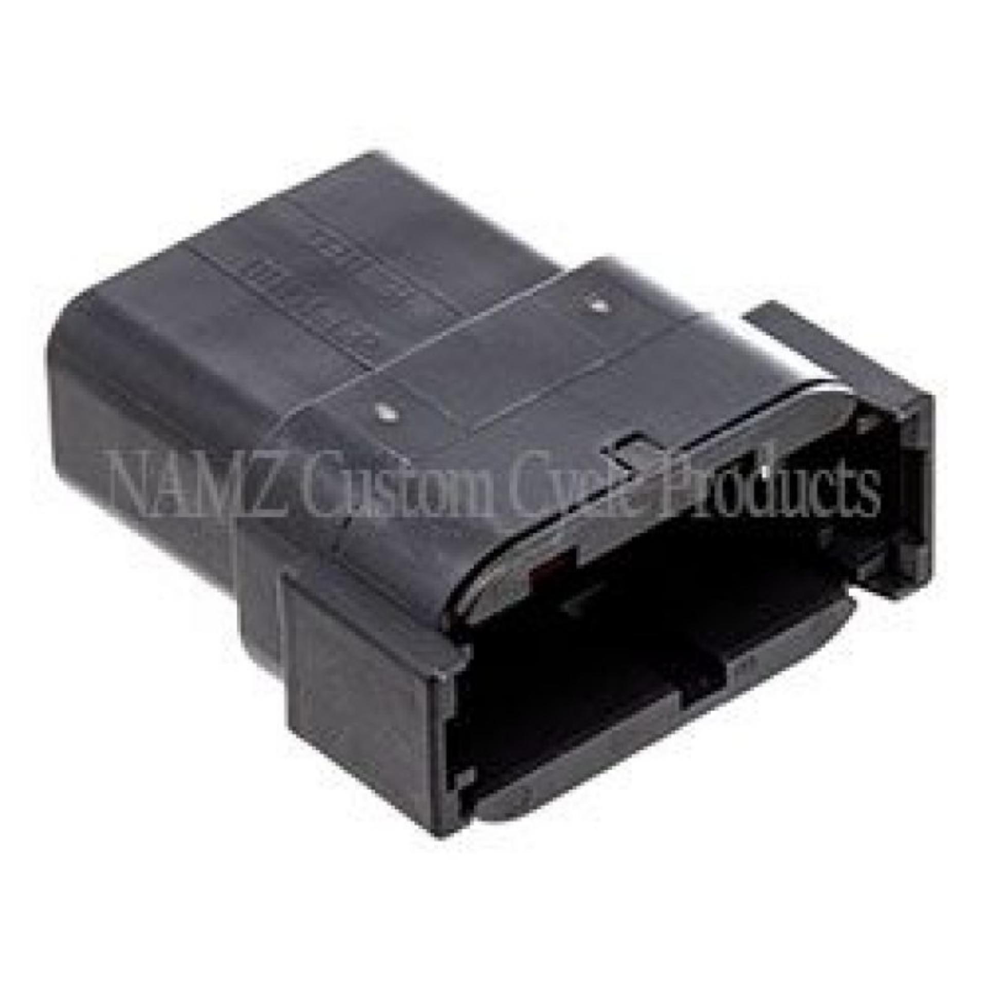 Picture of NAMZ Deutsch DTM 12-Position Receptacle w-12 Stamped Terminals & Wedgelock - Black HD 74109-98BK