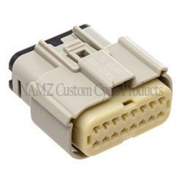 Picture of NAMZ 07-22 Glide Main Harness Molex MX-150 16-Position Female Connector - Grey HD 72491-07GY