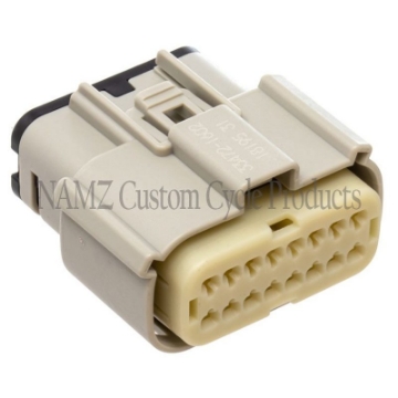 Picture of NAMZ 07-22 Glide Main Harness Molex MX-150 16-Position Female Connector - Grey HD 72491-07GY