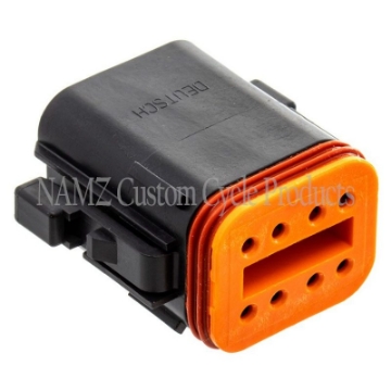 Picture of NAMZ Deutsch DT Series 8-Wire Plug & Wedgelock - Black Repl- HD 72118-94BK