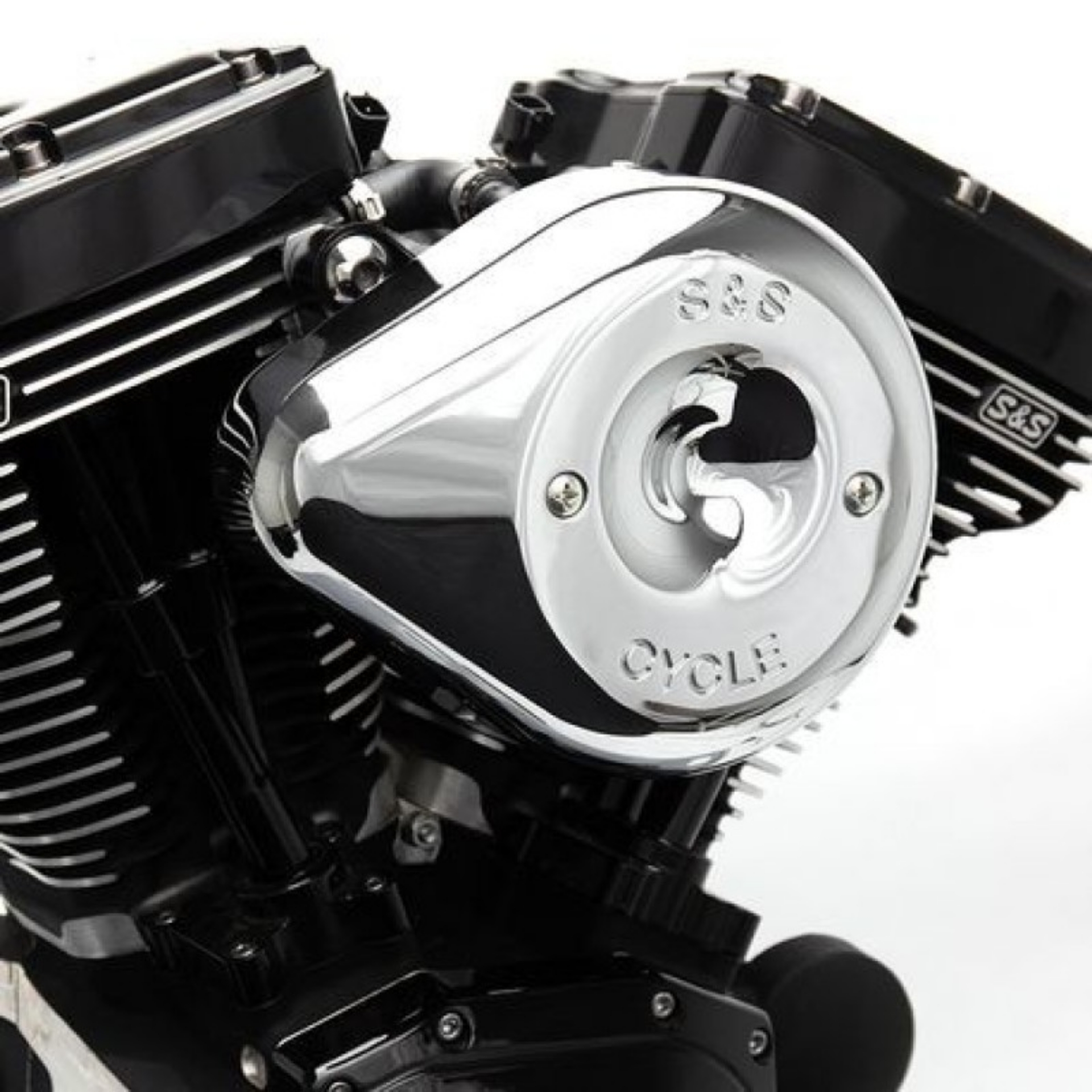 Picture of S&S Cycle 2017+ M8 Models Stealth Air Cleaner Kit w- Chrome Teardrop Cover