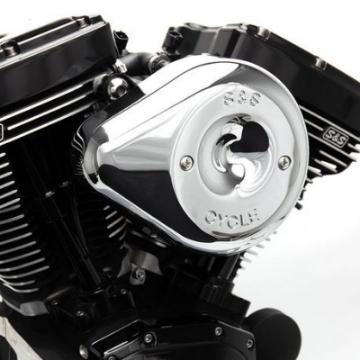 Picture of S&S Cycle 2017+ M8 Models Stealth Air Cleaner Kit w- Chrome Teardrop Cover