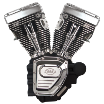 Picture of S&S Cycle 07-16 Touring Models T124 T-Series Long Block - Wrinkle Black