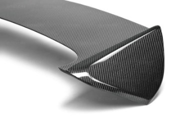 Picture of Seibon 08-10 Subaru WRX-STi Hatchback OEM-style Carbon Fiber Rear Spoiler w- LED Cutout