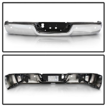 Picture of xTune 09-18 Dodge Ram 1500 w-Parking Sensor OEM Style Steel Rear Bumper - Chrome RB-DR09-SET-WS-C