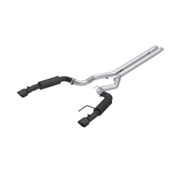 Picture of MBRP 2024Ford Mustang GT S650, 5-0 3in Cat-Back Dual Split Black-Coated Aluminized Steel
