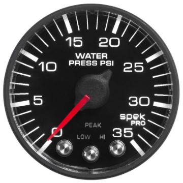 Picture of Autometer Spek-Pro 52-4mm 0-35 PSI Digital Stepper Motor Water Pressure Gauge