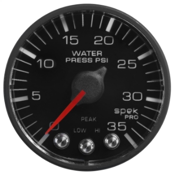 Picture of Autometer Spek-Pro 52-4mm 0-35 PSI Digital Stepper Motor Water Pressure Gauge