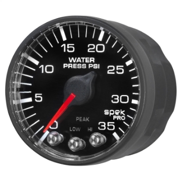 Picture of Autometer Spek-Pro 52-4mm 0-35 PSI Digital Stepper Motor Water Pressure Gauge