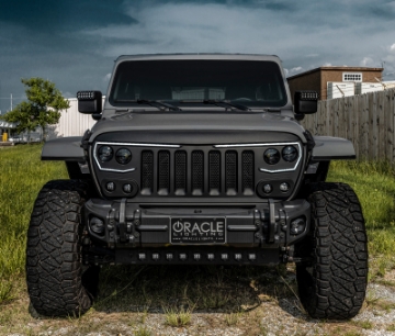 Picture of ORACLE Lighting 2019+ Jeep Wrangler JL Skid Plate w- Integrated LED Emitters - Clear