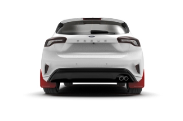 Picture of Rally Armor 19-25 Ford Focus ST MK4 Red UR Mud Flap w-White Logo