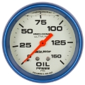 Picture of Autometer Ultra-Nite 2-5-8in 0-150 PSI Liquid Filled Mechanical Glow In Dark Oil Pressure Gauge