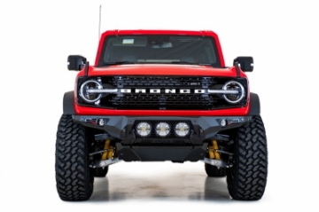 Picture of Addictive Desert Designs 21-22 Ford Bronco Bomber Front Bumper w- 3 Rigid 360 Mounts