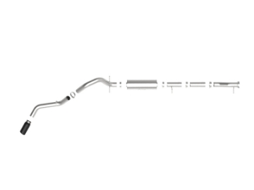 Picture of aFe Apollo GT Series 3in 409SS Cat-Back Exhaust w- Black Tip 2020 GM 2500-3500HD V8 6-6L L8T