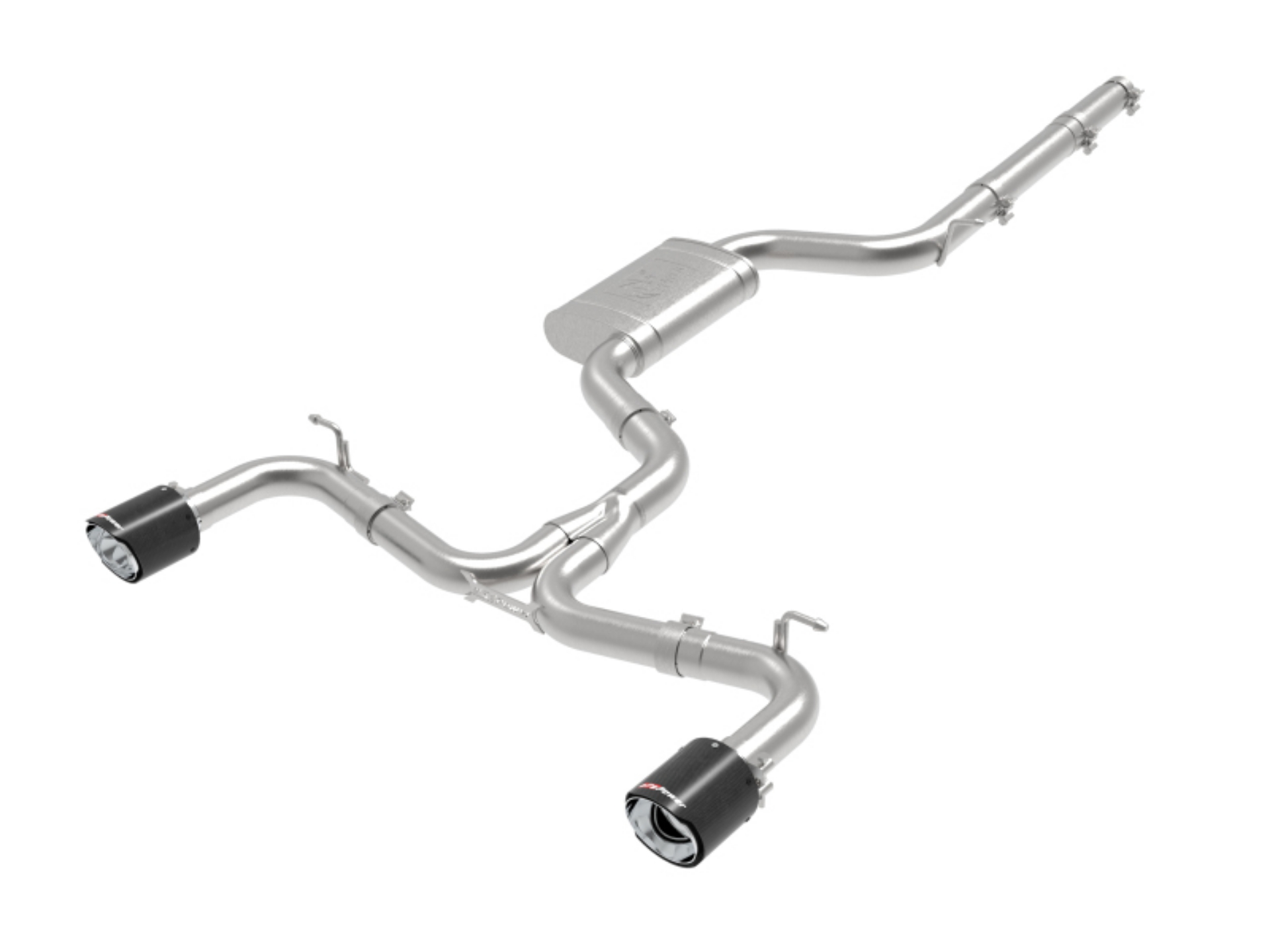 Picture of aFe MACHForce XP 3in-2-5in SS Exhaust Cat-Back 18-19 Volkswagen GTI MK7-5 L4-2-0L t - Carbon