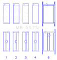 Picture of King Engine Bearings Small Block Chevy Size STDX Silicon Aluminum Bi-Metal Main Bearing Set