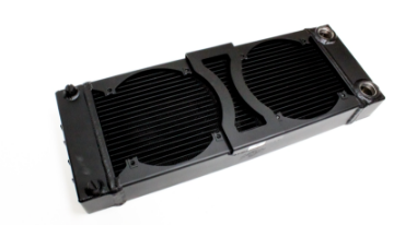 Picture of Rywire Tucked Flipable 24x9 Small Radiator Matte Black Finish