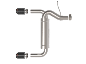 Picture of aFe Vulcan 3in 304 SS Axle-Back Exhaust 2021 Ford Bronco L4-2-3L t-V6-2-7L tt w- Carbon Tips