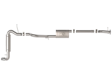 Picture of aFe Apollo GT 3in 409 SS Cat-Back Exhaust 2021 Ford Bronco L4-2-3L t-V6-2-7L tt w- Polished Tips