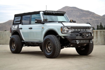 Picture of DV8 Offroad 2021+ Ford Bronco Modular Front Bumper Winch Capable w- Auxiliary Light Mounts