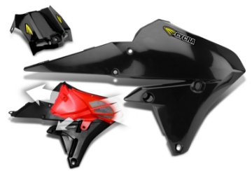 Picture of Cycra 15-19 Yamaha WR250F Powerflow Radiator Shrouds - Black
