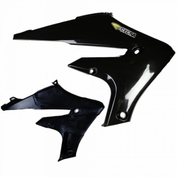 Picture of Cycra 20+ Yamaha WR250F Powerflow Radiator Shrouds - Black