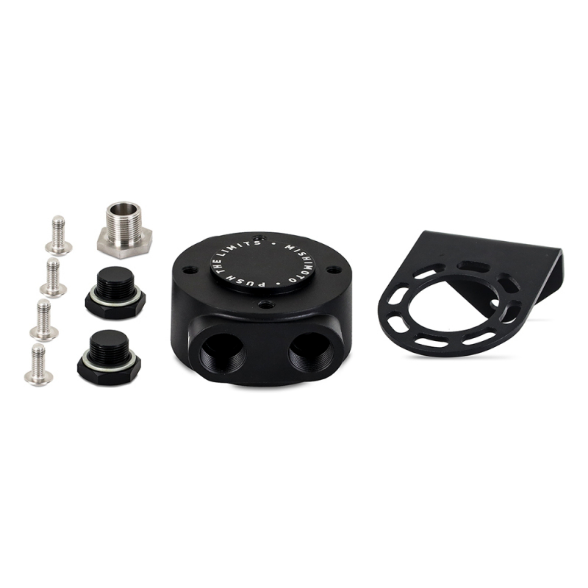 Picture of Mishimoto 3-4 - 16 Thread Remote Oil Filter Mount - Black