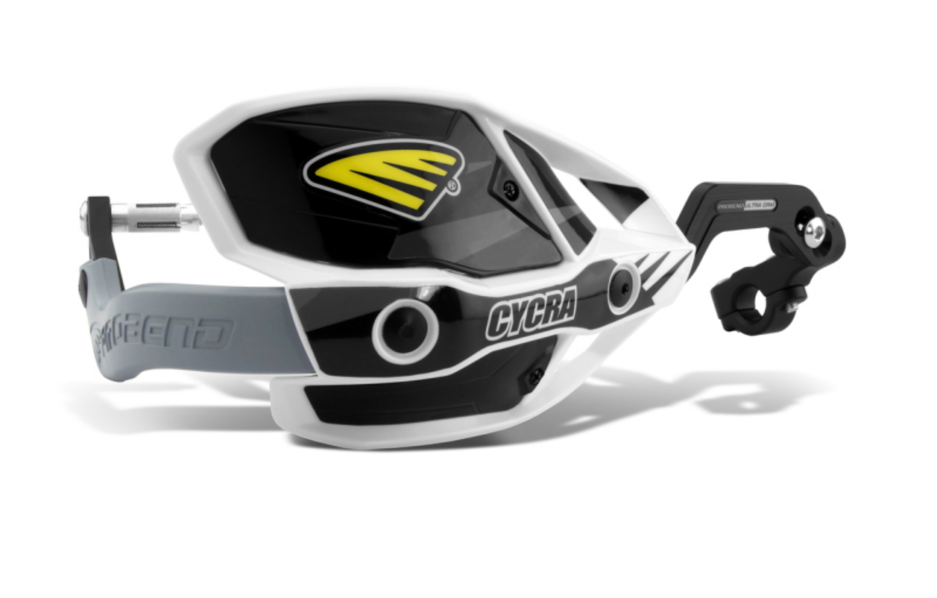 Picture of Cycra CRM Ultra 1-1-8 in- Clamp w-White Shields-Black Covers