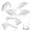 Picture of Cycra 16-18 Kawasaki KX450F 5-Pc Replacement Kit - White