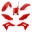 Picture of Cycra 18-21 Honda CRF250R 5-pc Replica Body Kit - Red