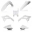 Picture of Cycra 22+ Honda CRF250RX 5-pc Replica Body Kit - White