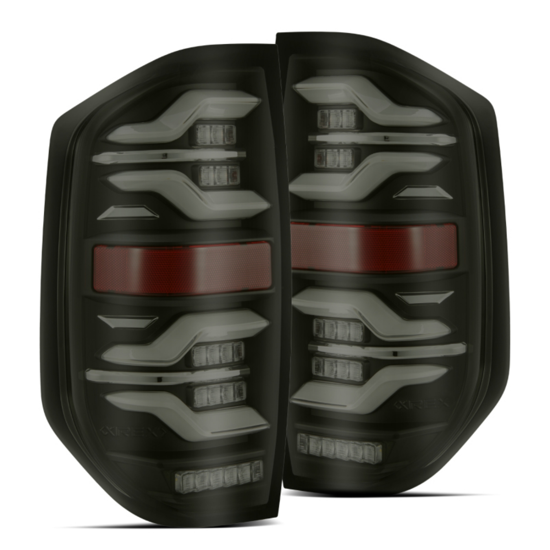 Picture of AlphaRex 14-21 Toyota Tundra LUXX LED Taillights Blk w-Activ Light-Seq Signal