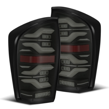 Picture of AlphaRex 16-21 Toyota Tacoma LUXX LED Taillights Blk w-Activ Light-Seq Signal