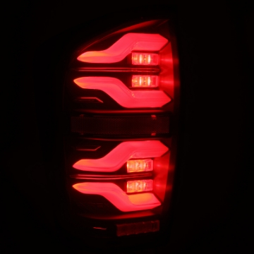 Picture of AlphaRex 16-21 Toyota Tacoma LUXX LED Taillights Blk w-Activ Light-Seq Signal