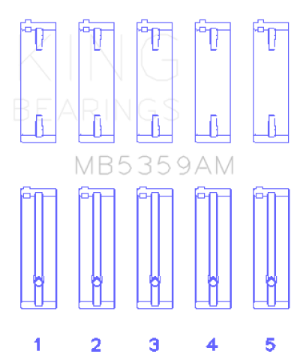 Picture of King Engine Bearings Mazda FE 2-0L Main Bearing Set
