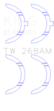 Picture of King Engine Bearings Mazda RF-R2-RF-T Thrust Washer Set