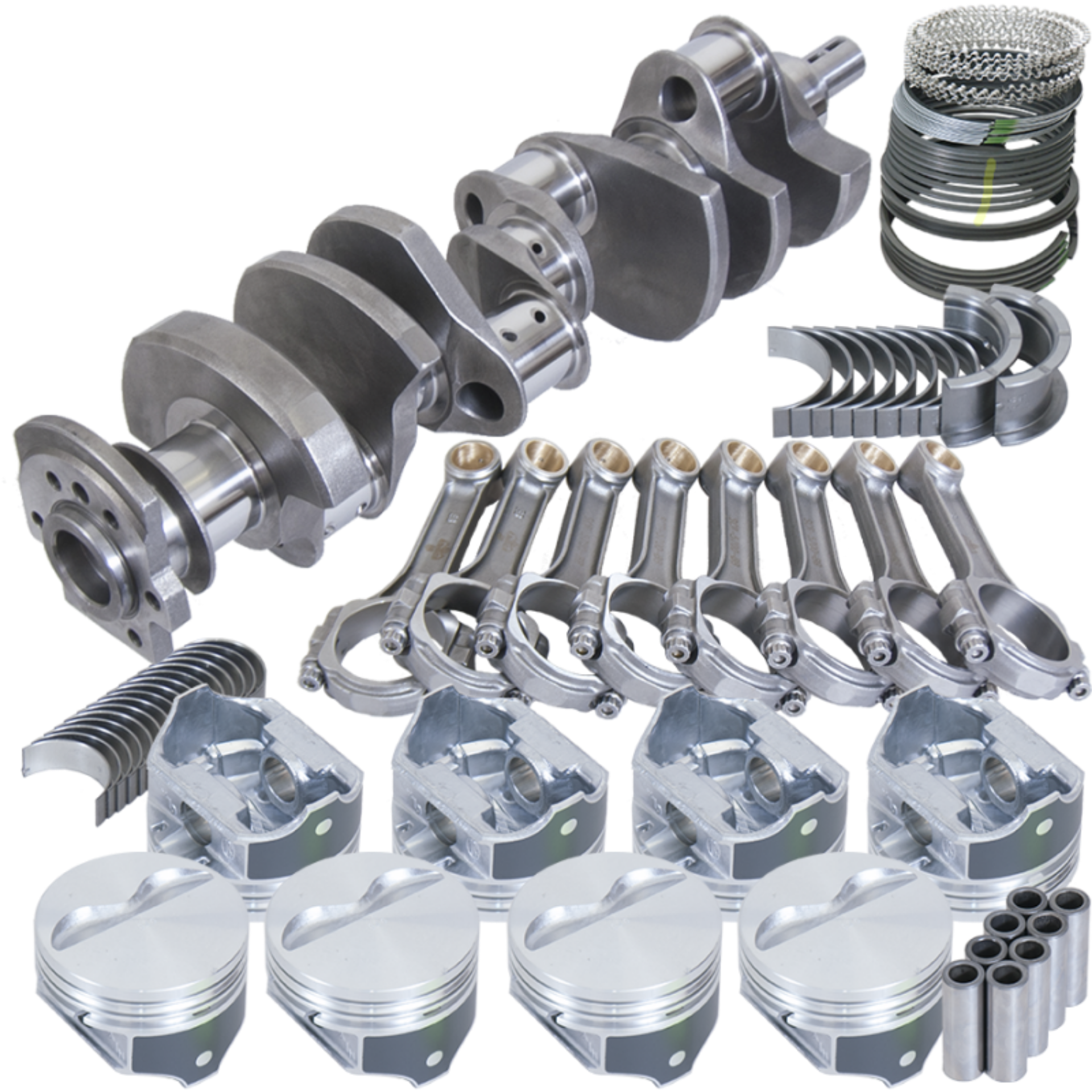 Picture of Eagle Chevy 350 2 Pc Seal Balanced Rotating Assembly 3-75in Crank 5-700in I-Beam Rod 4-060in Piston