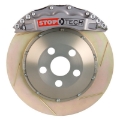 Picture of StopTech BBK 08-13 BMW 135i Front 355x32 Trophy Calipers Slotted-Drilled Rotors Pads and SS Lines