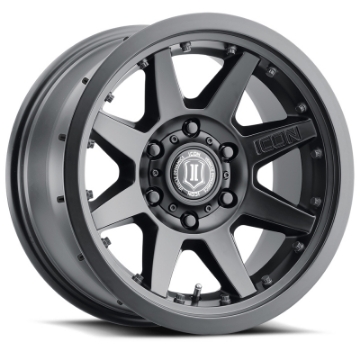 Picture of ICON Rebound Pro 17x8-5 5x150 25mm Offset 5-75in BS 110-1mm Bore Satin Black Wheel