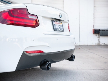 Picture of aFe MACHForce XP 3in to 2-5in 304 SS Axle-Back Exhaust w- Black Tips 14-16 BMW M235i