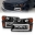 Picture of ANZO 04-12 GM Colorado-Canyon-I-Series Crystal Headlights - w- Light Bar Black Housing 4pcs