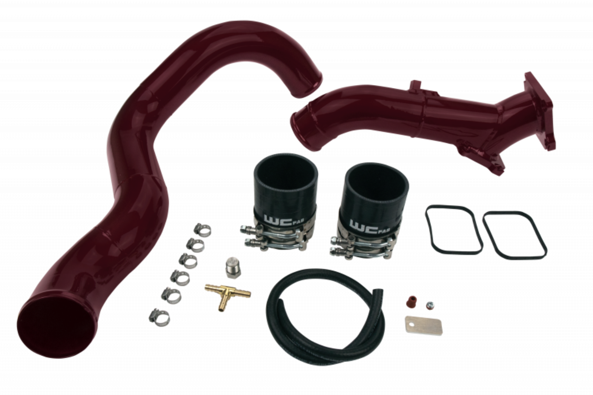 Picture of Wehrli 01-04 Chevrolet 6-6L LB7 Duramax 3in Y-Bridge Kit - Orange Frost