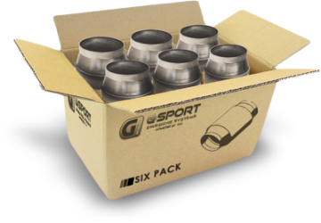 Picture of GESI G-Sport 6PK 300 CPSI EPA Compliant 4in Inlet-Outlet GEN1 Ultra High Output Cat Conv Assembly