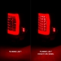 Picture of ANZO 04-15 Nissan Titan Full LED Taillights Chrome Housing Red-Clear Lens