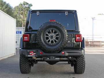 Picture of aFe Vulcan Series 2-5in 304SS Cat-Back Exhaust 2021+ Jeep Wrangler 392 6-4L w- Black Tips