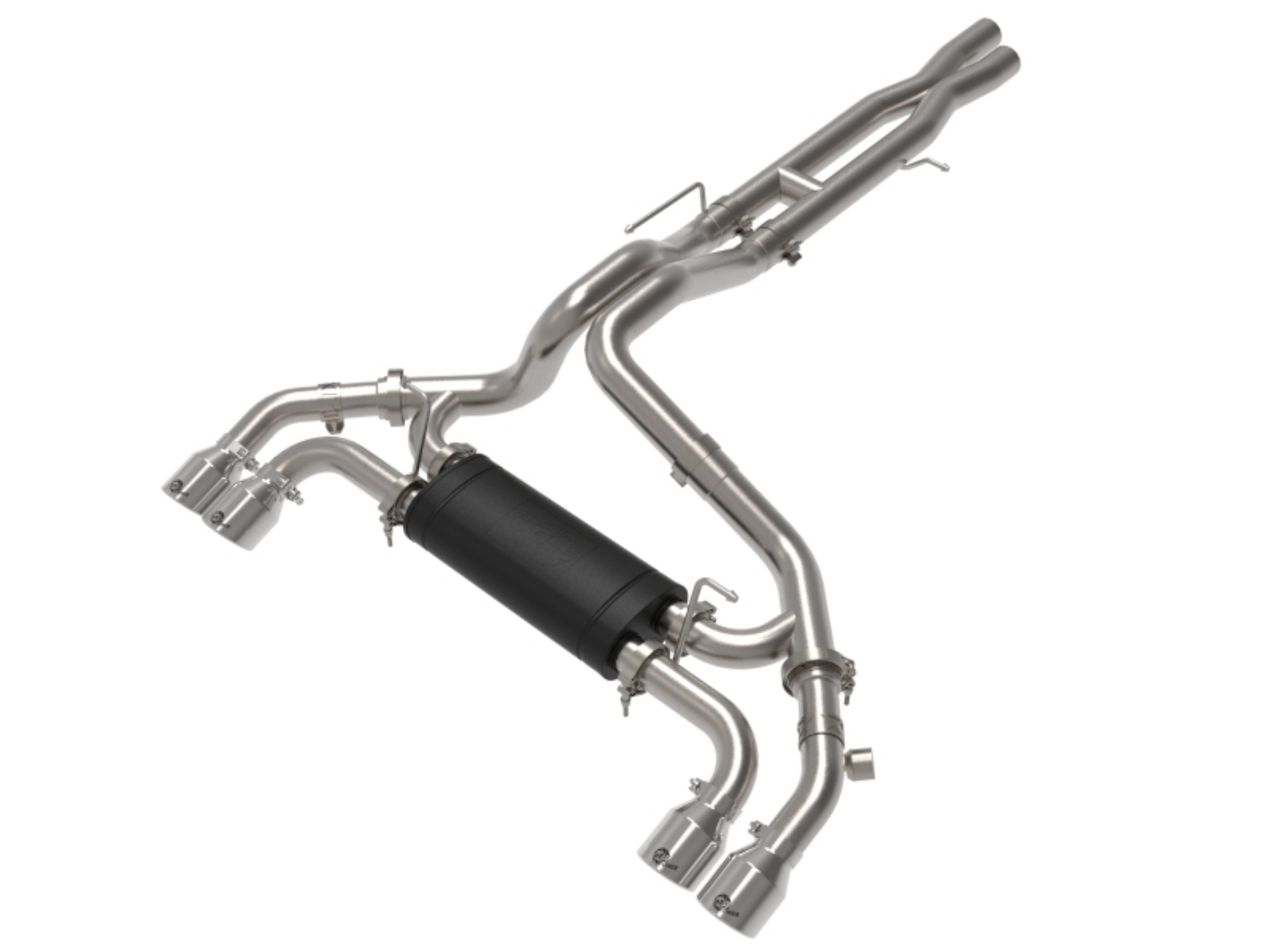 Picture of aFe Vulcan Series 2-5in 304SS Cat-Back Exhaust 2021+ Jeep Wrangler 392 6-4L w- Polished Tips