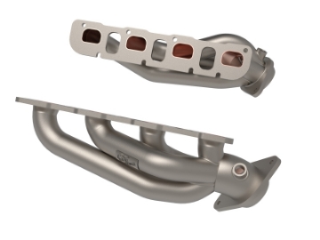 Picture of aFe Twisted Steel 2021+ Jeep Wrangler 392 JL 6-4L V8 Headers - Titanium Cerakote