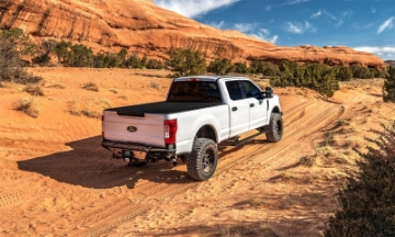 Picture of AMP Research 22-23 Ford F-250-350-450 All Cabs Fits Only Sync 4 Models PowerStep Plug N Play - Blk